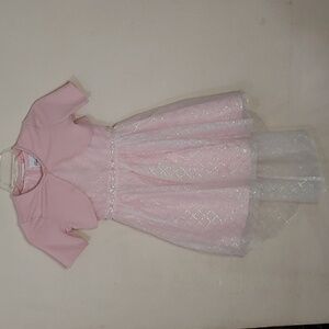 Rare Too Girls Size 7 Tank Style Multi Layers Dress with Cardigan